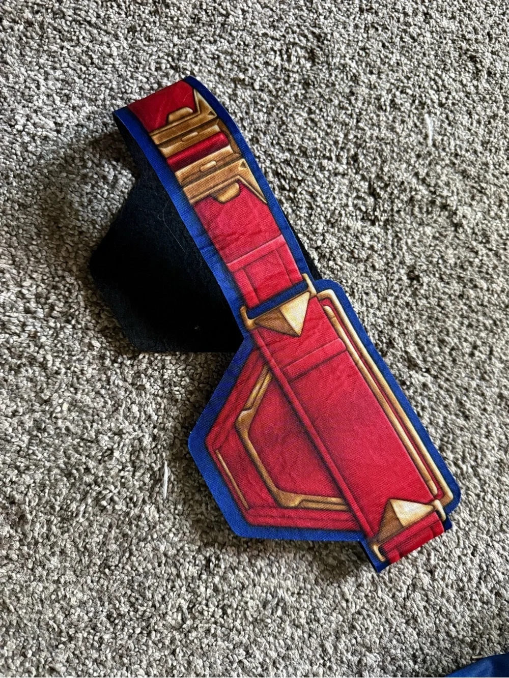 Captain Marvel Kids Superhero Costume - Blue & Red - Picture 9 of 13